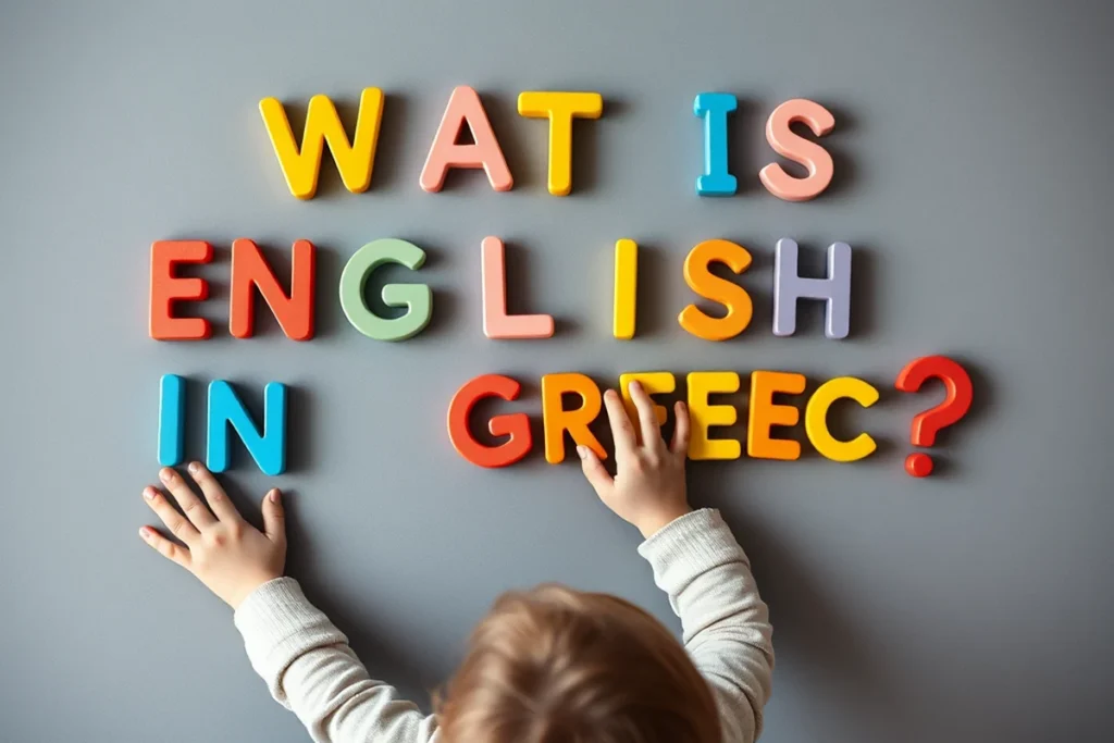 What Is English In Greek