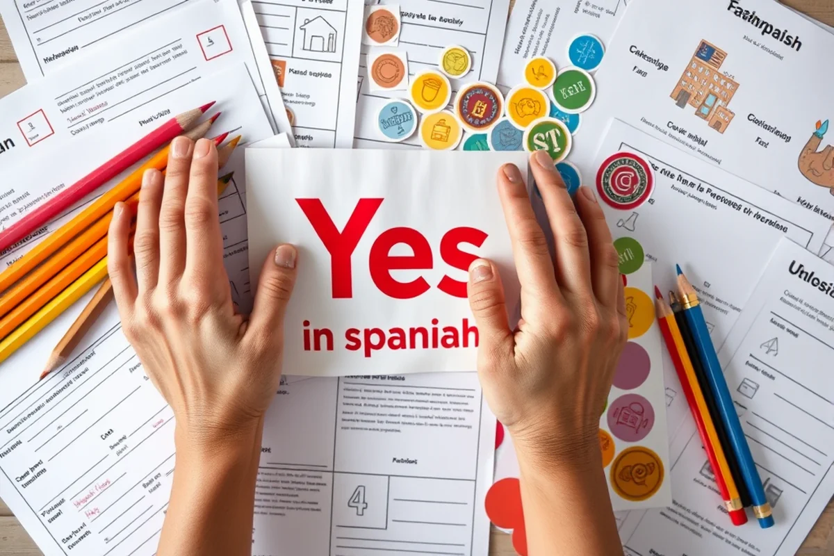 yes in spanish — Yes In Spanish (the finished result)